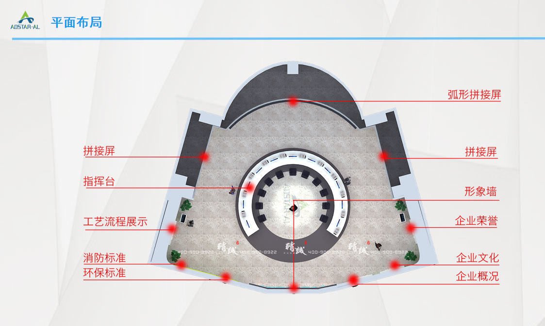 啟明星鋁業(yè)生產(chǎn)調(diào)度指揮中心展廳設(shè)計(jì)概念篇