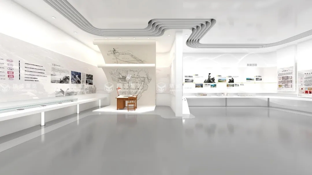 西北水電及新能源科技產(chǎn)業(yè)中心展覽館施工現(xiàn)場(chǎng)